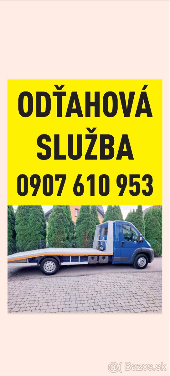 Odťahová služba, odťah, odťahový špeciál