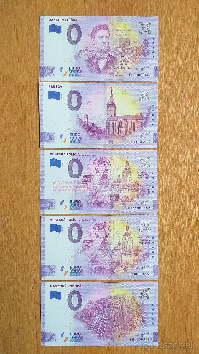 0 euro bankovka, 0 euro souvenir, 0€ bankovka 3