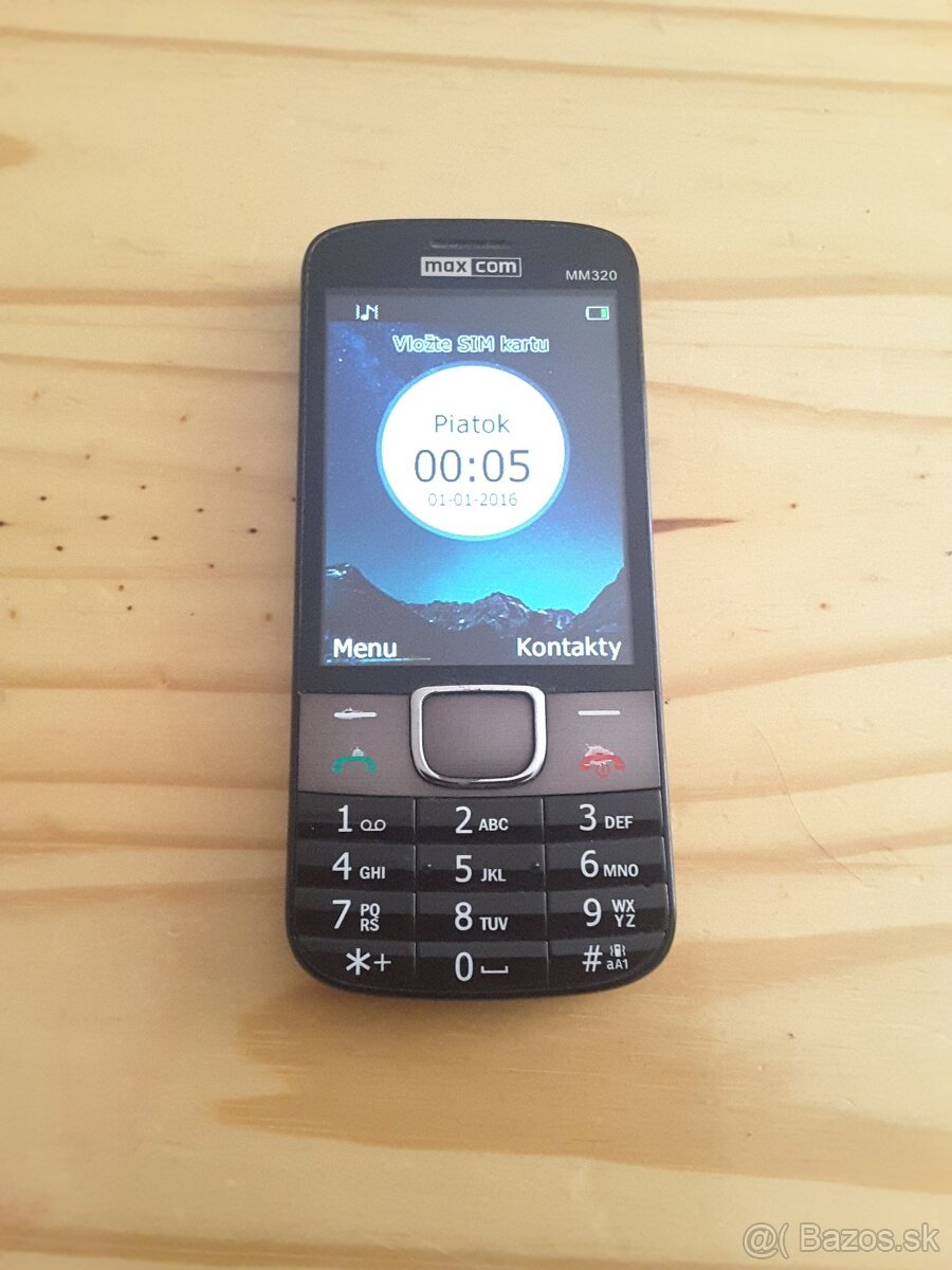 Predám výborný tlačitkový telefónov Maxcom MM320