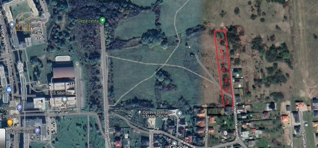EXKLUZÍVNE - 7 Investičných (IBV) pozemkov v Ľuboticiach