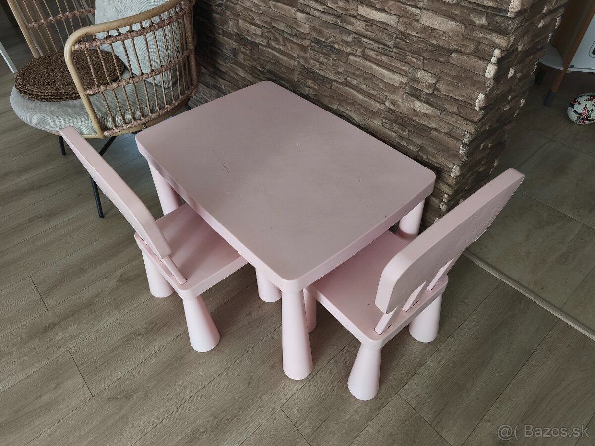 Stôl stoličky IKEA MAMMUT