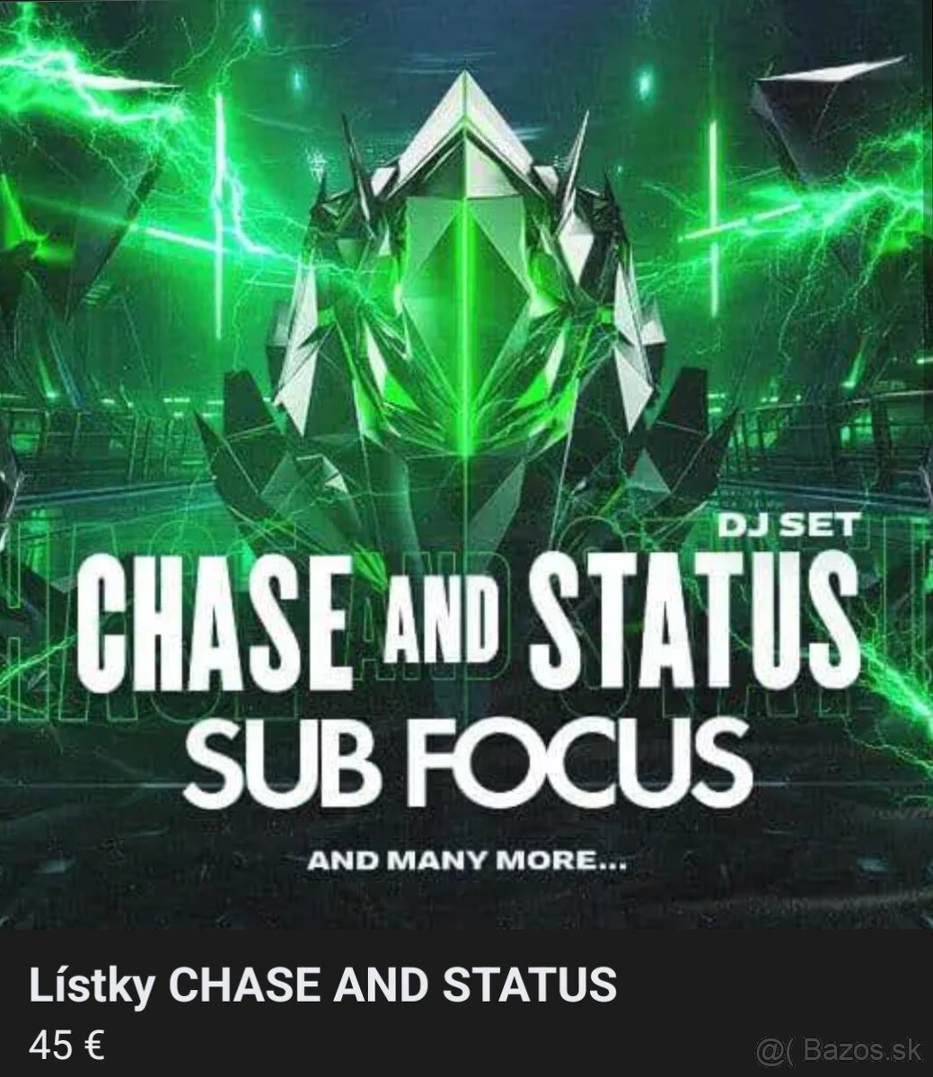 Lístky Chase and status Brno