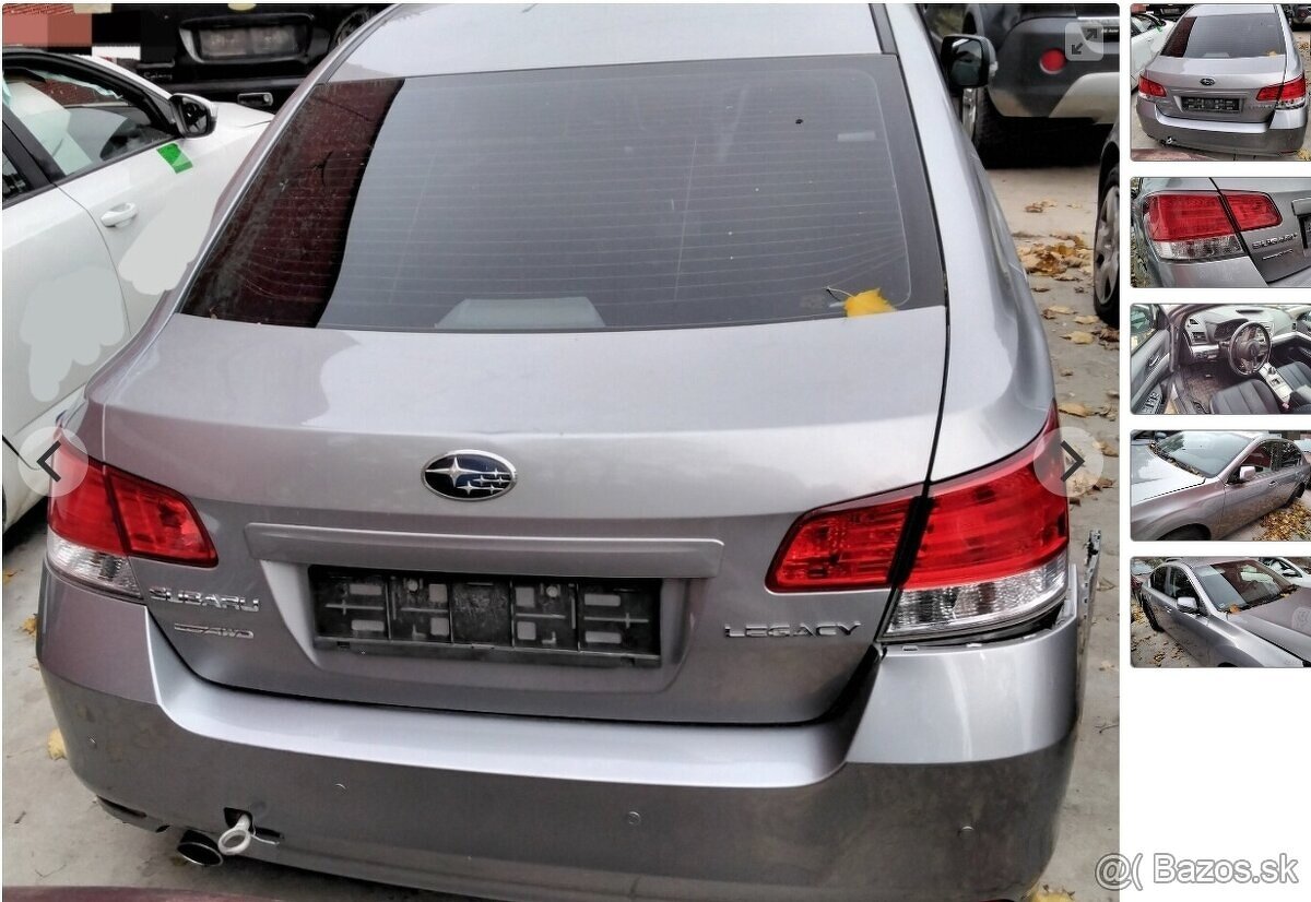 SUBARU LEGACY 2.5 AWD 2010 predám MOTOR EJ25 123kW, DVERE