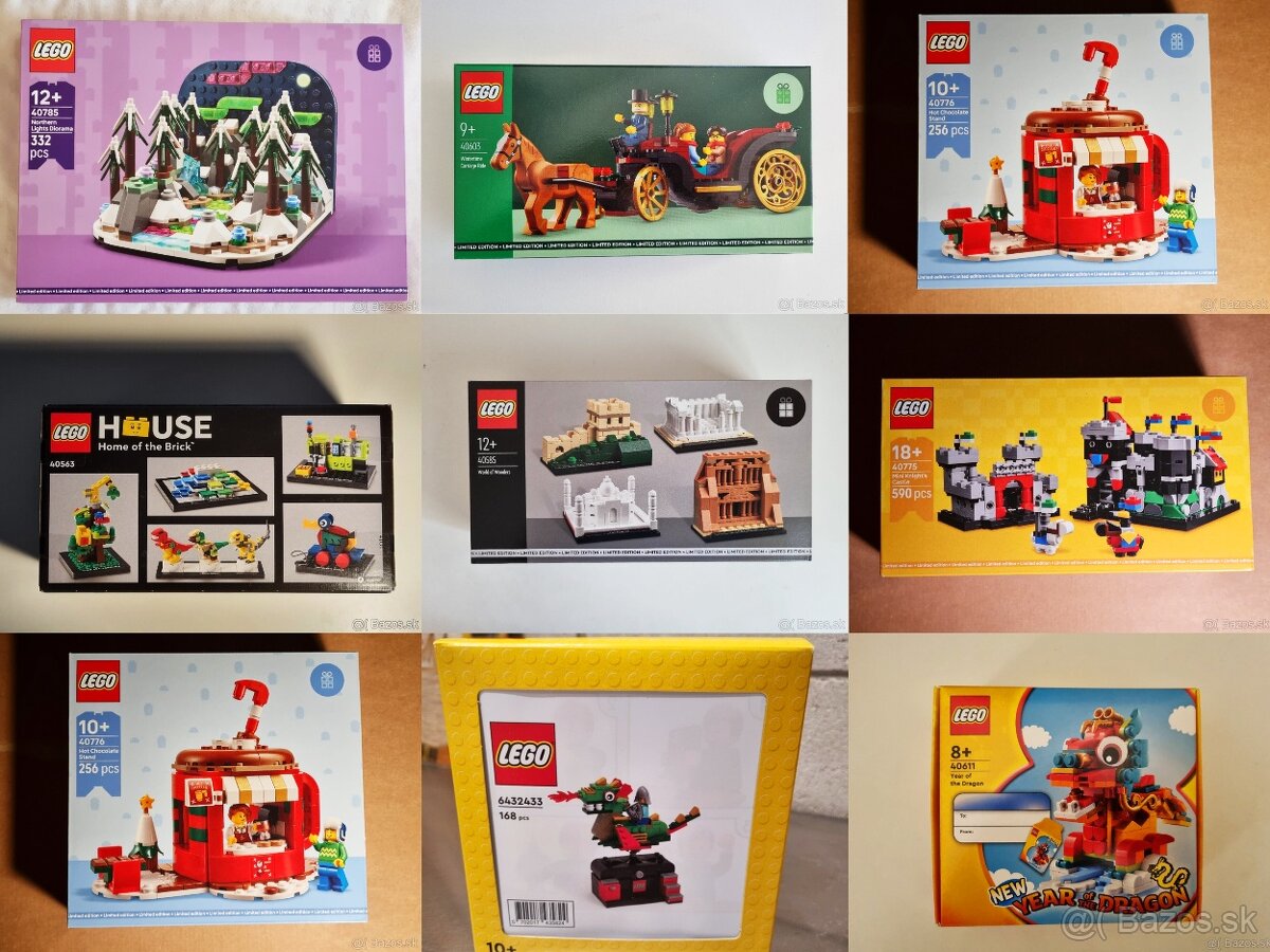 LEGO rôzne sety, množstevná zľava, cena od 9 e