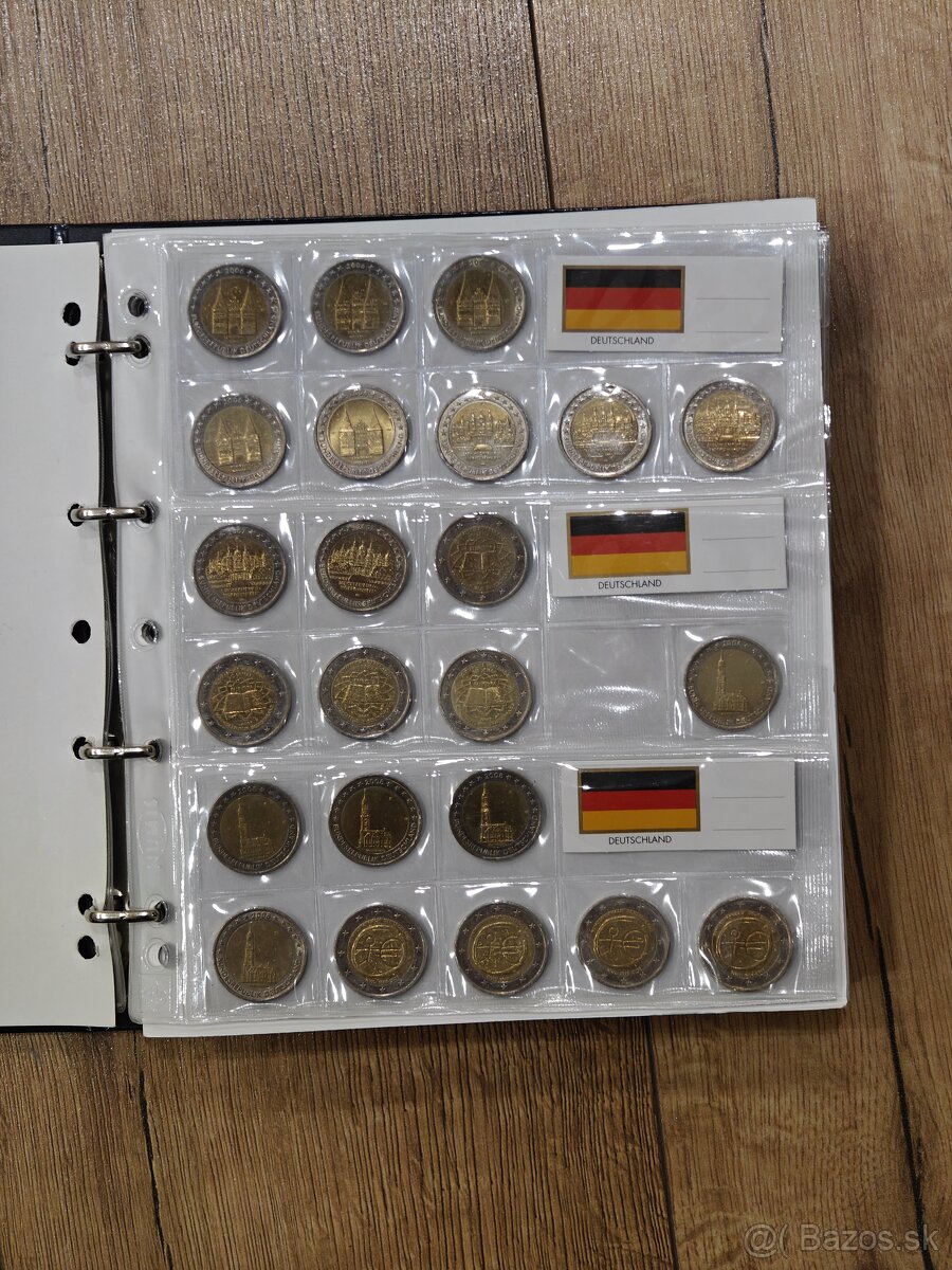 Nemecké Pamätné 2 euro mince