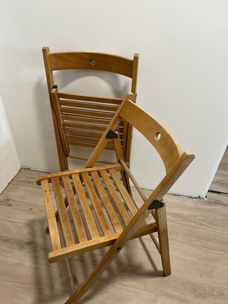Skladacie Stoličky Drevené
