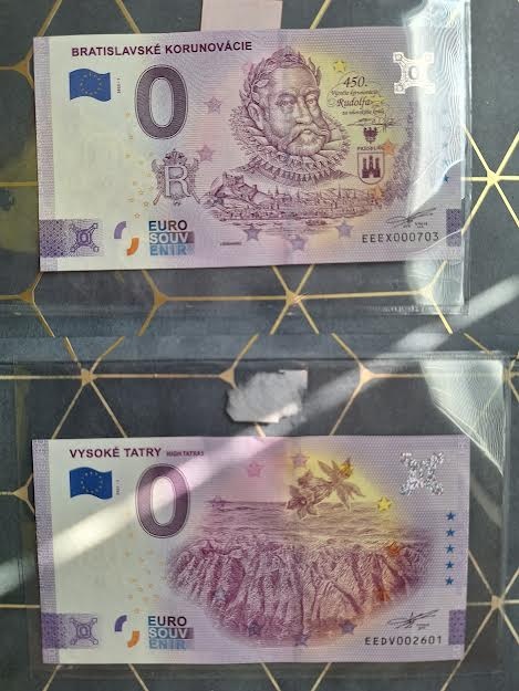 0 eurova bankovka 0 euro Slovensko Vysoke Tatry,Rudolf