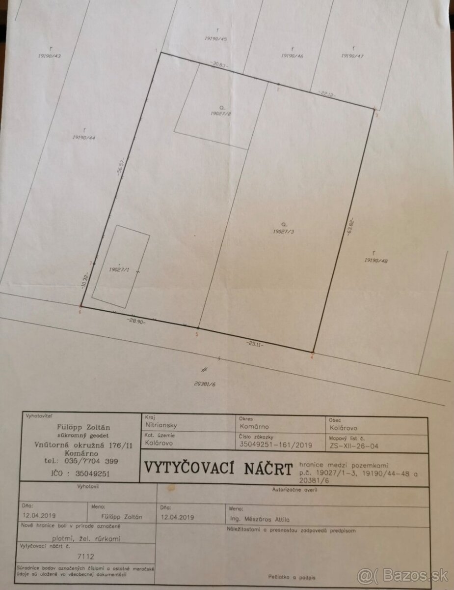 Veľký pozemok na samote, vhodny pre development