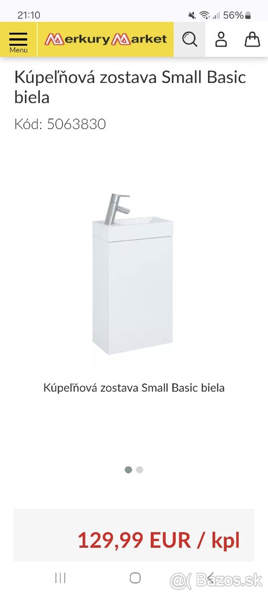 Predám umývadlovú skrinku do WC