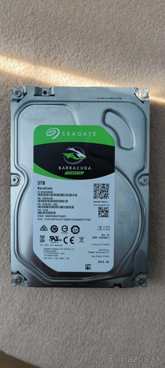 Predám 3TB hardisk
