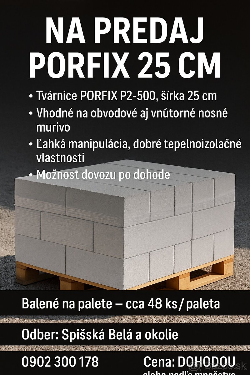 Porfix 25x25x50
