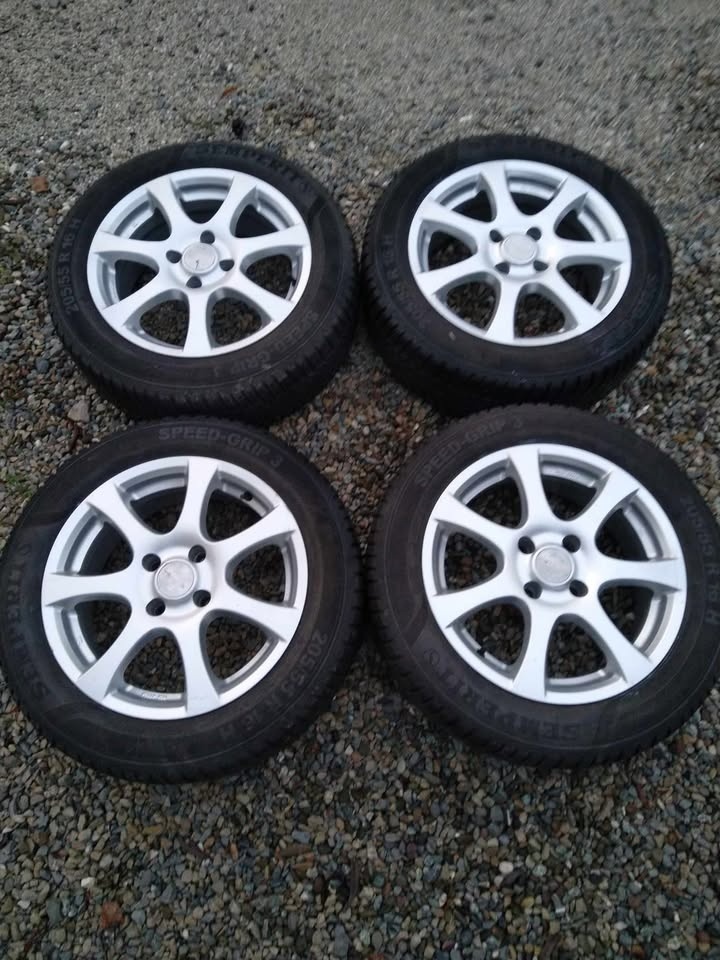 16" alu PEUGEOT,CITROEN + zimné pneu SEMPERIT.