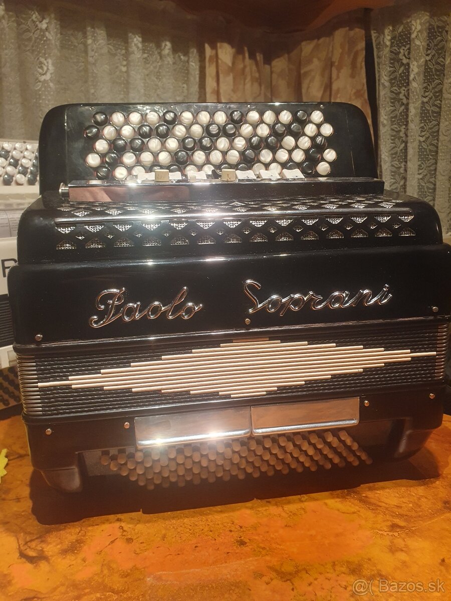 Kvalitní knoflíková harmonika Paolo Soprani