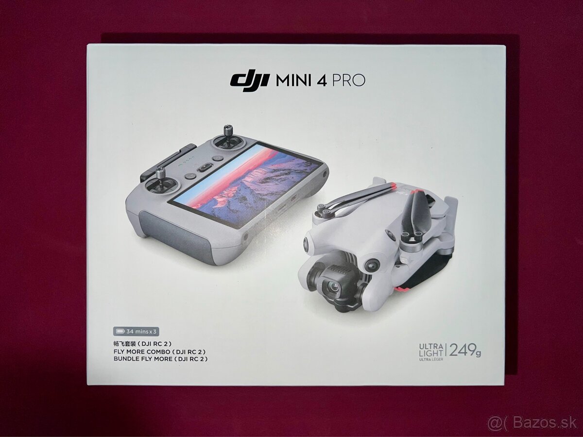 DJI Mini 4 Pro Fly More Combo (DJI RC 2) nový
