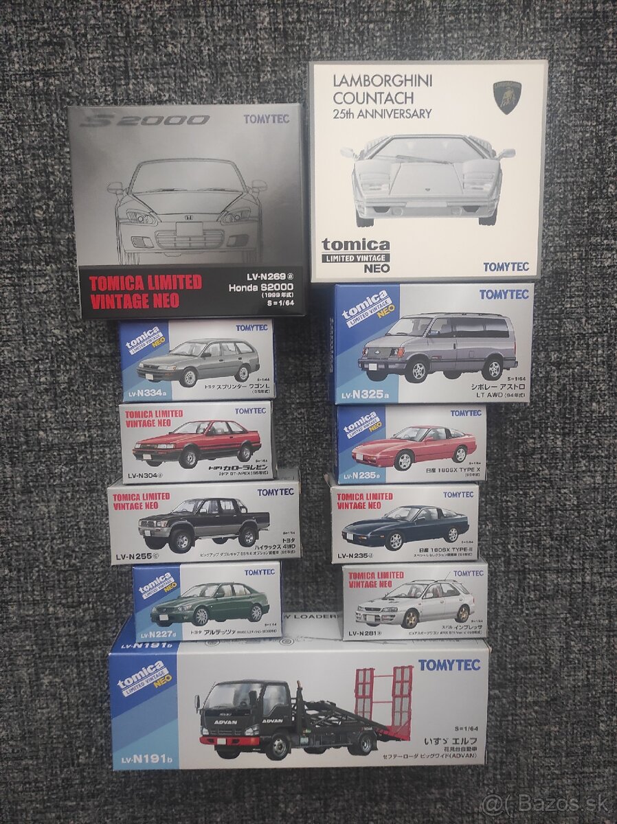1:64 Honda, Nissan, Lamborghini, Toyota, Chevrolet, Subaru