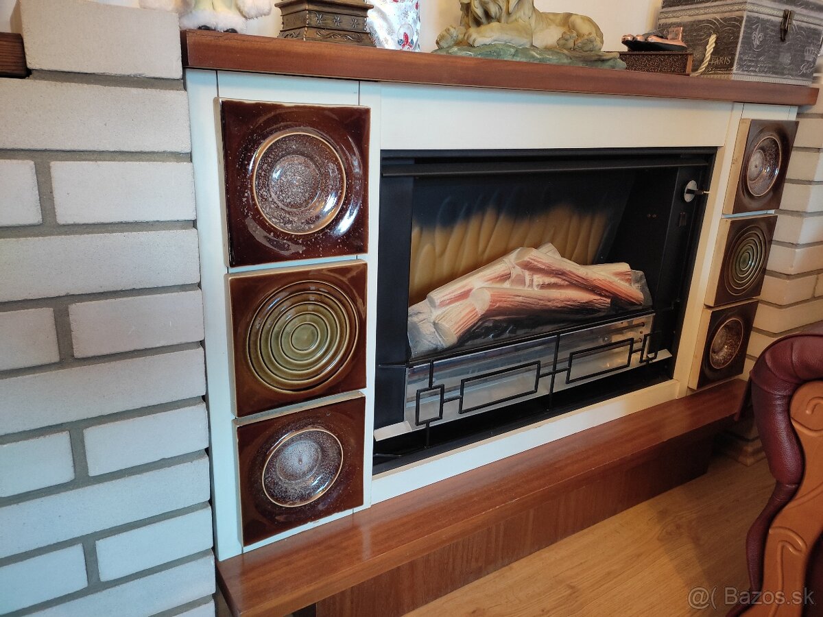 Retro elektrický krb