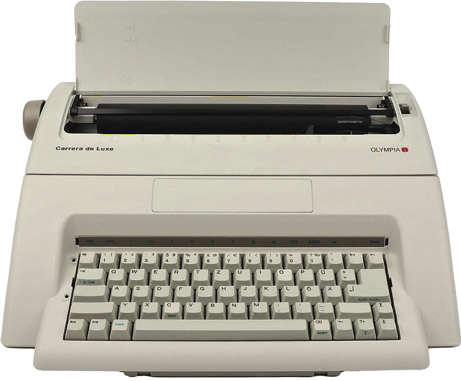 Kvalitný písací stroj Olympia Carrera De Luxe