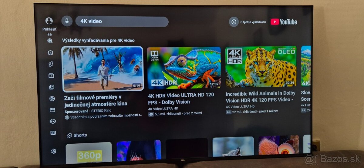 Smart tv android 140cm