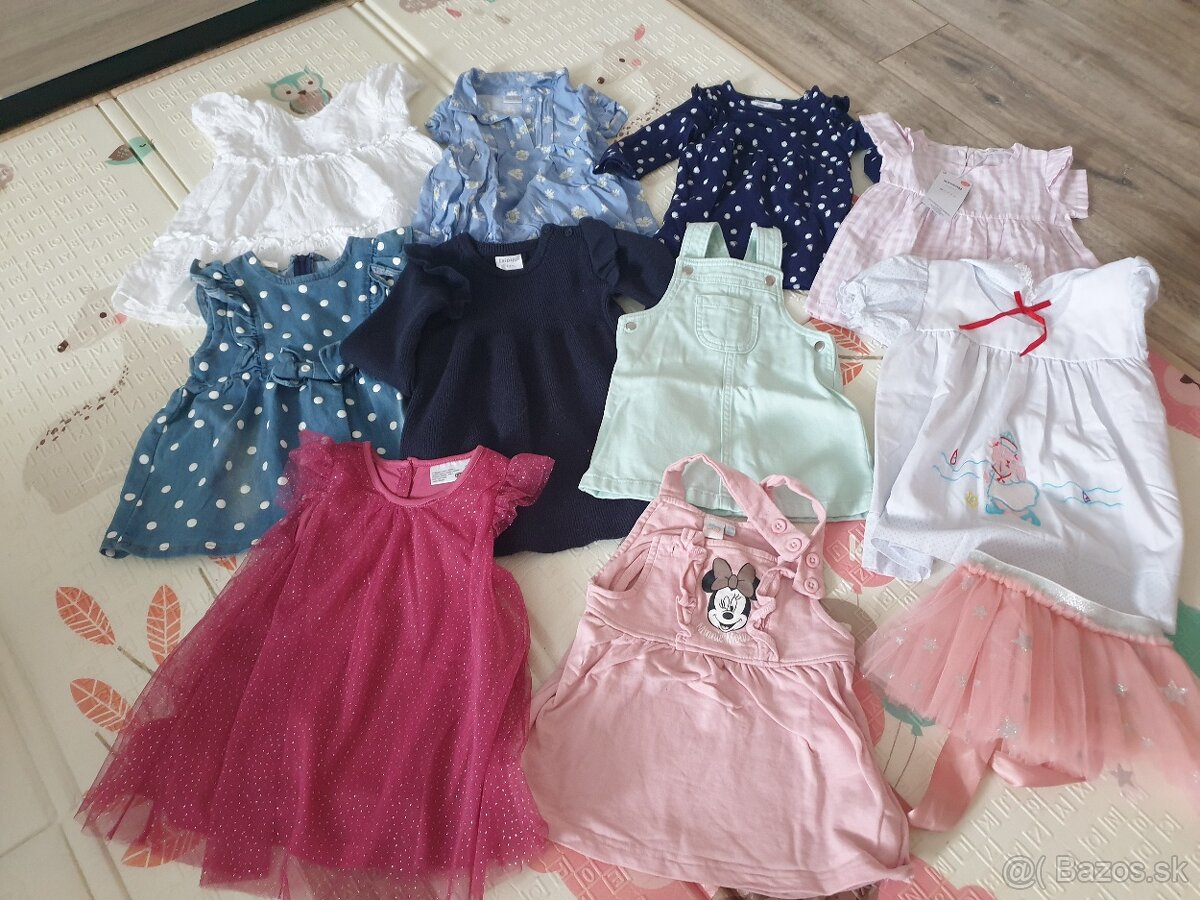 Šaty pre dievčatko 6-9 mesiacov