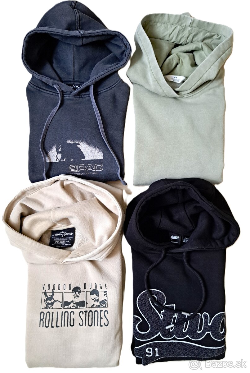 4x pánska/chlapčenská mikina Pull&Bear, veľ. S