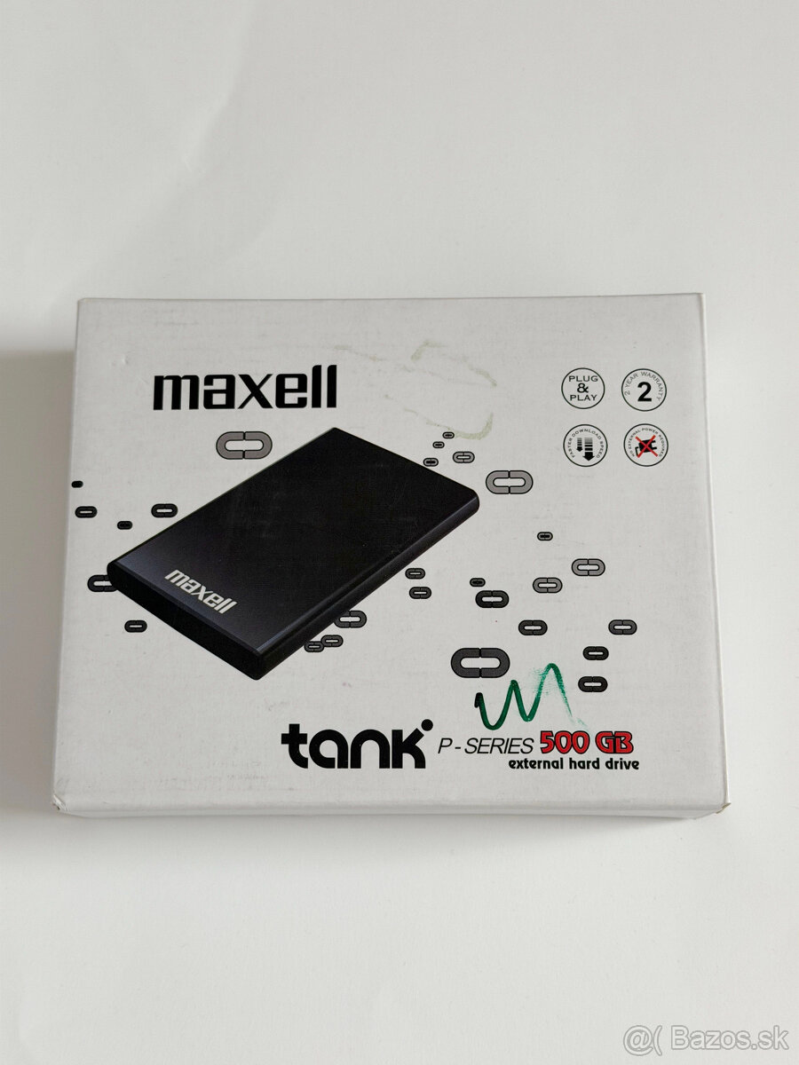 Externý disk Maxell Tank P-Series 500GB