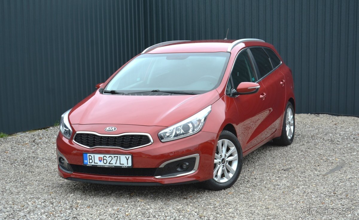 KIA Ceed 2016 1.60 SR. voz, 1. majiteľ, Top Stav