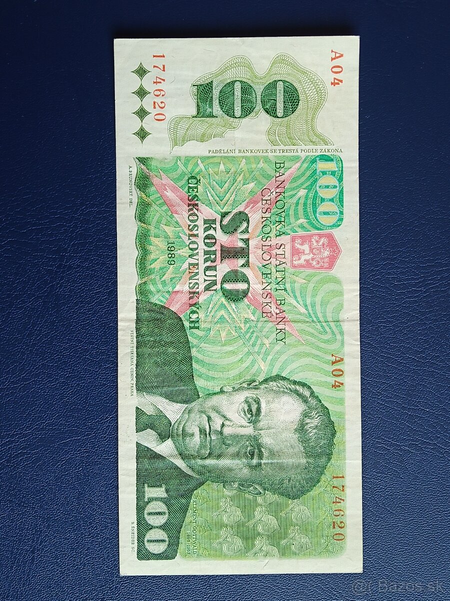 Gotwald 100 koruna 1989