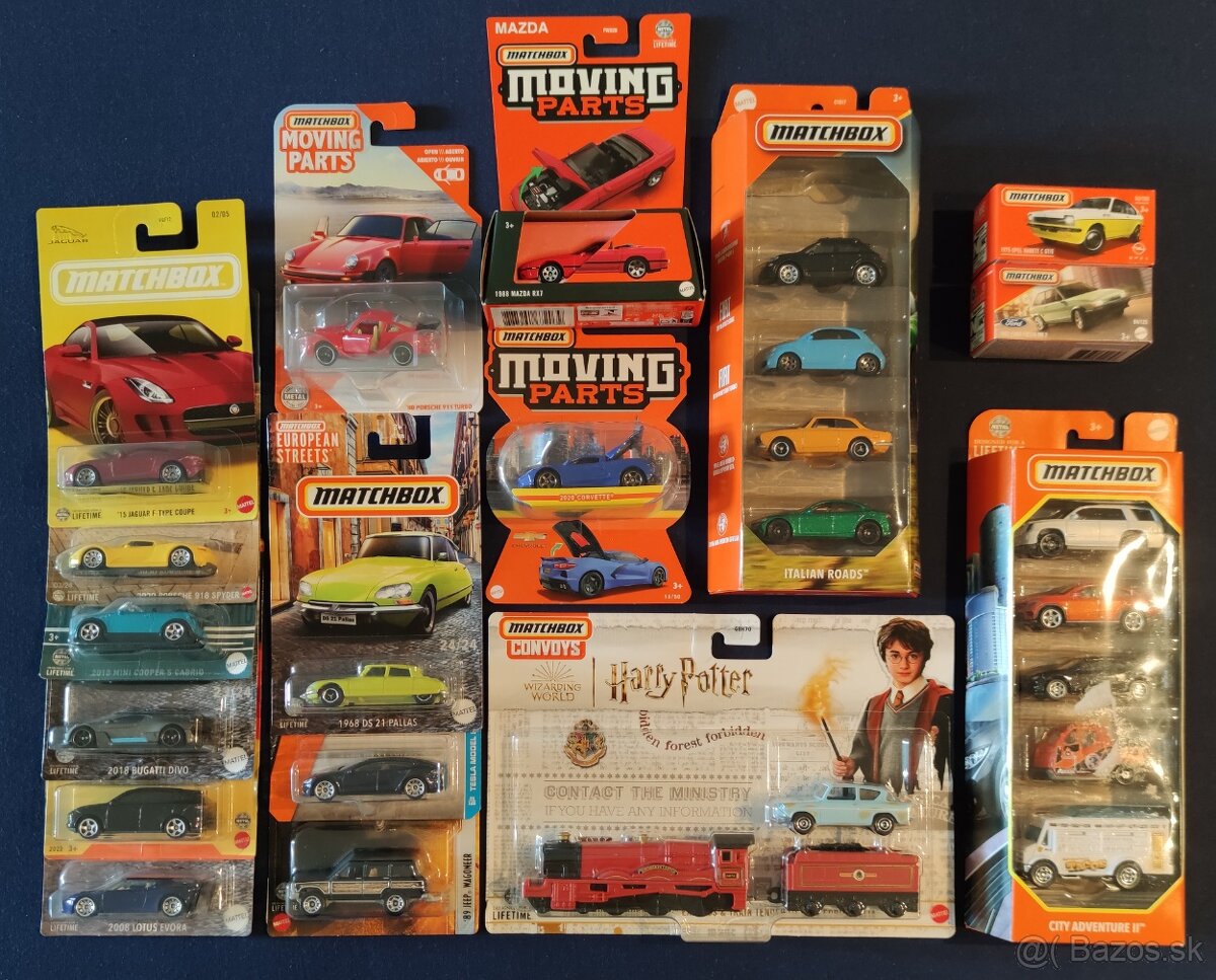 Matchbox rôzne modely