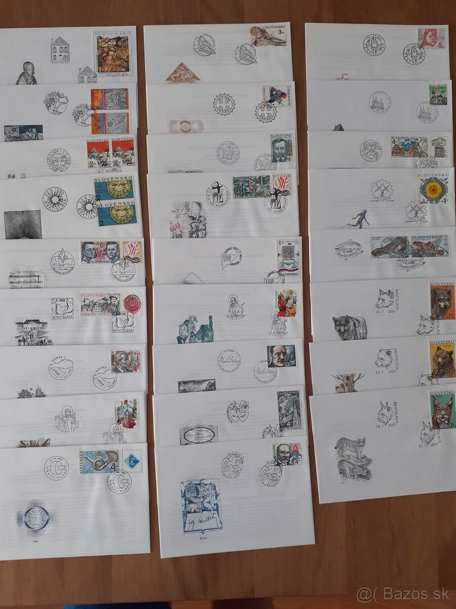 Obálky FDC Slovensko