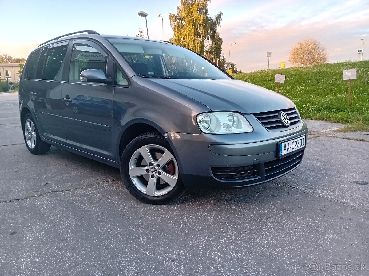 Predam vw touran 1,9 tdi 77kw 6 rychlotny