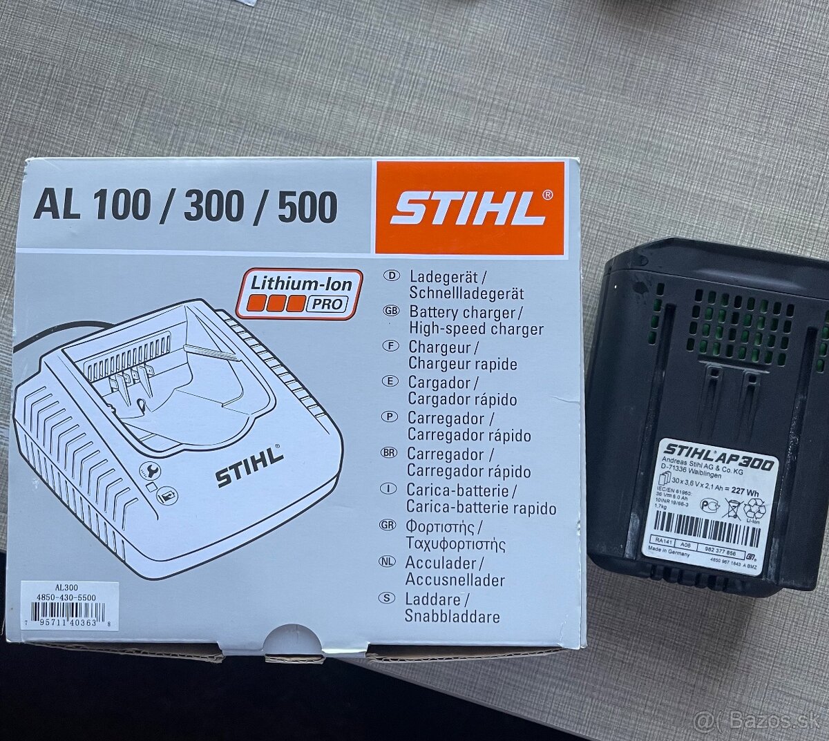STIHL nabíjačka a akumulátor