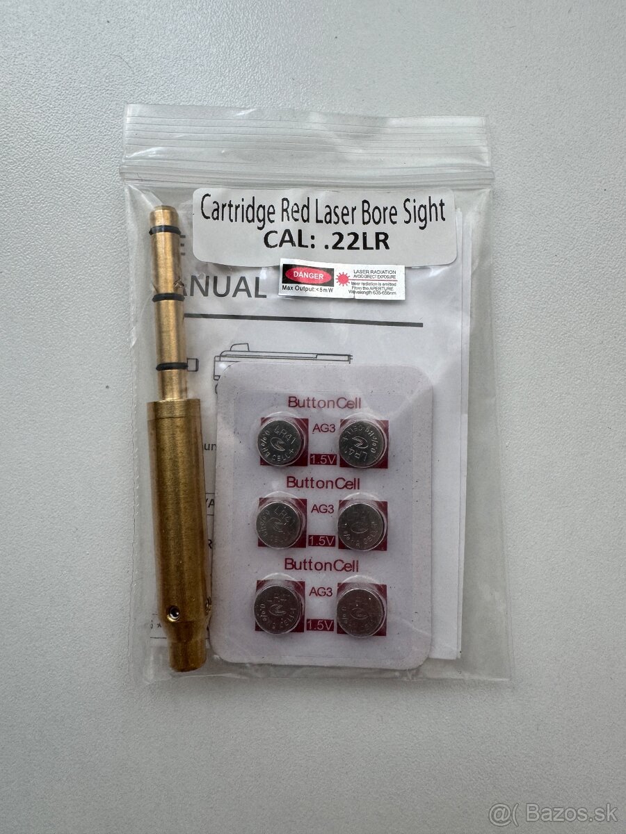Laserovy nastrelovac optiky naboj .22LR/5,5mm .177/4,5mm