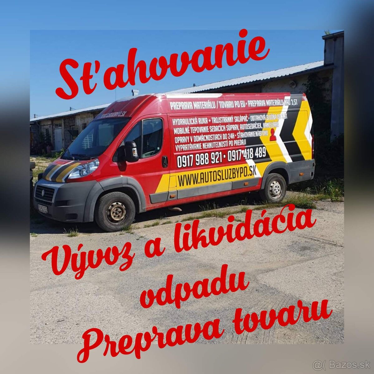 Preprava tovaru,sťahovanie nábytku,vývoz odpadu