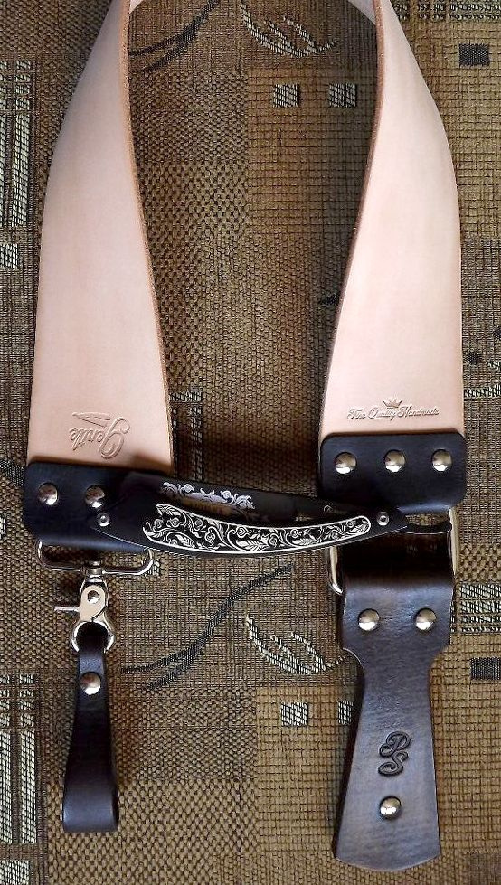 Obťahovací remeň na britvu