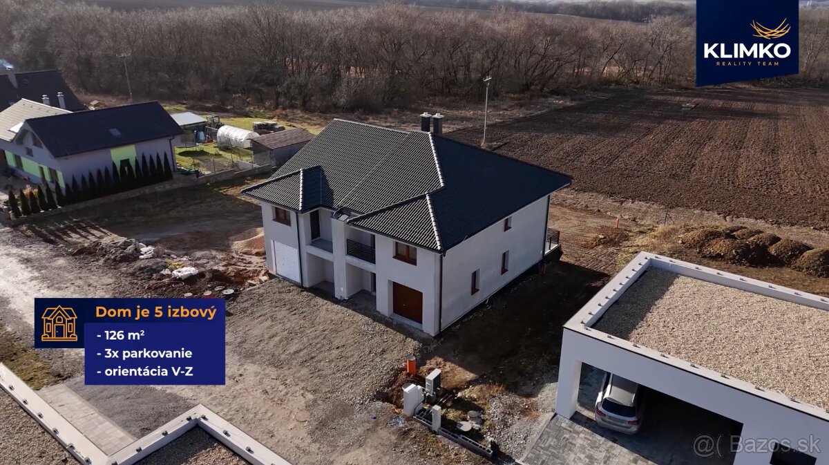 Novostavba samostatného rodinného domu v obci Záborské