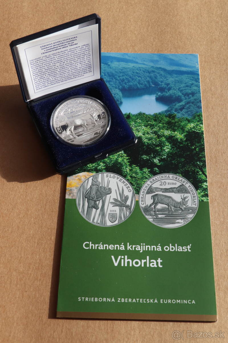 PREDAJ - PROOF strieborné zberateľské euro mince