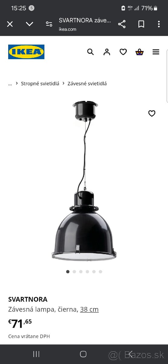 Závesná lampa