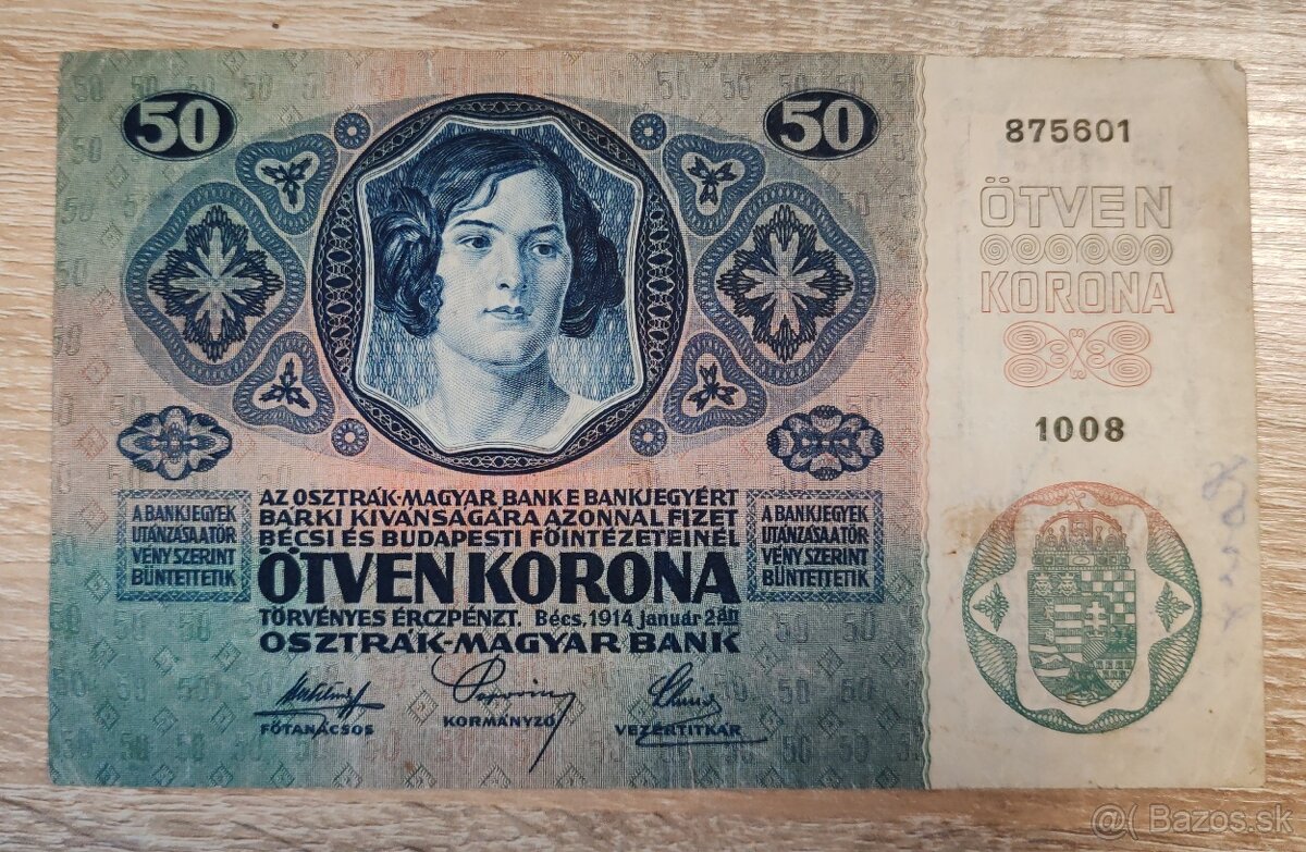 50 koruna, 1914, 1042, Rakúsko - Uhorsko