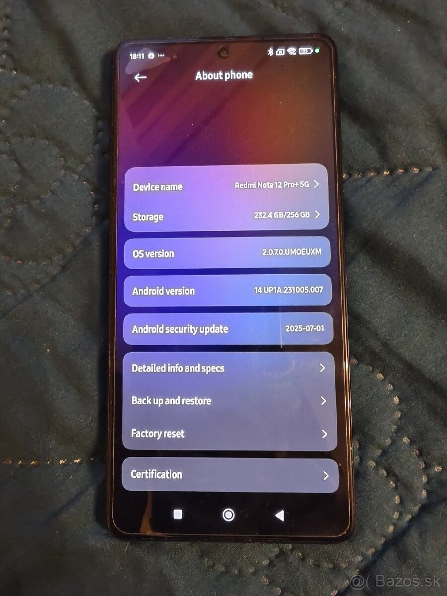 Redmi Note 12 pro+ 5g 8gb/256gb