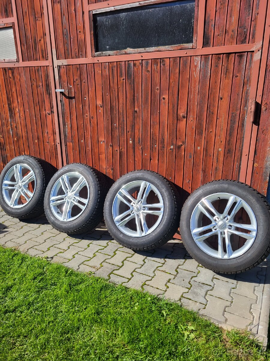 Audi alu disky R17 zimné pneu Kormoran 215/60 R17 7 mm
