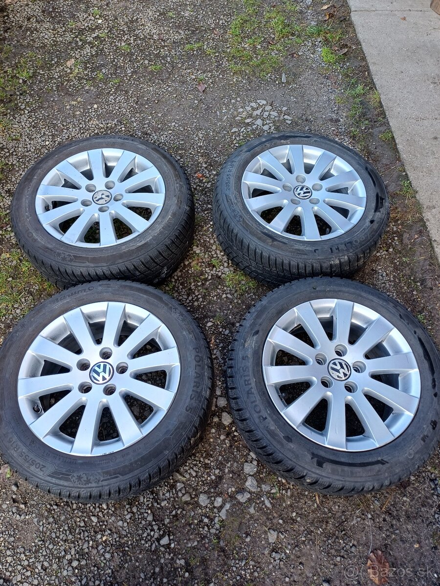VW Disky R16, zimné pneumatiky 205/55 R16