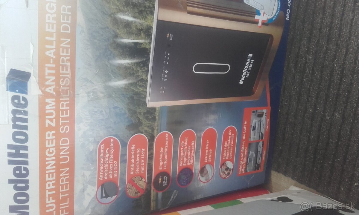 čistička vzduchu s ionizatorom.Nová.