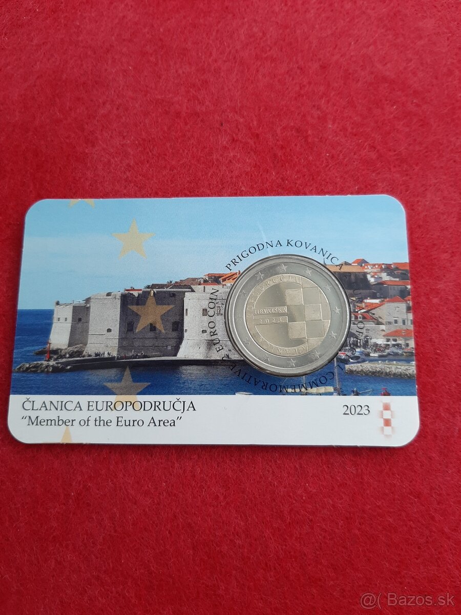2€ Chorvátsko 2023 v karte