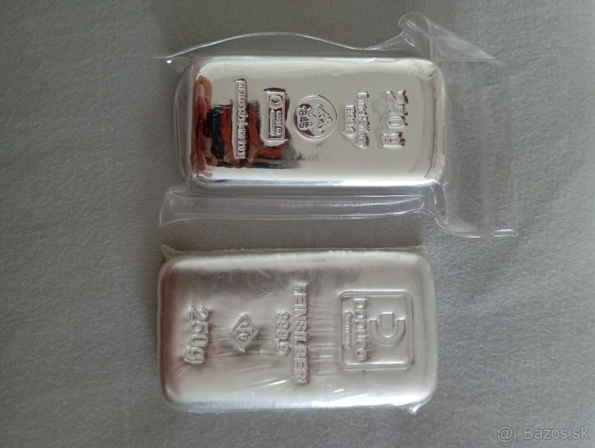 Strieborná tehlička 250g