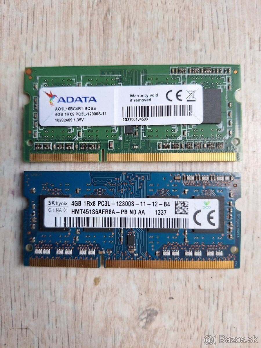 RAM do notebooku 4GB DDR3L 1600MHz SO-DIMM ADATA / SK hynix