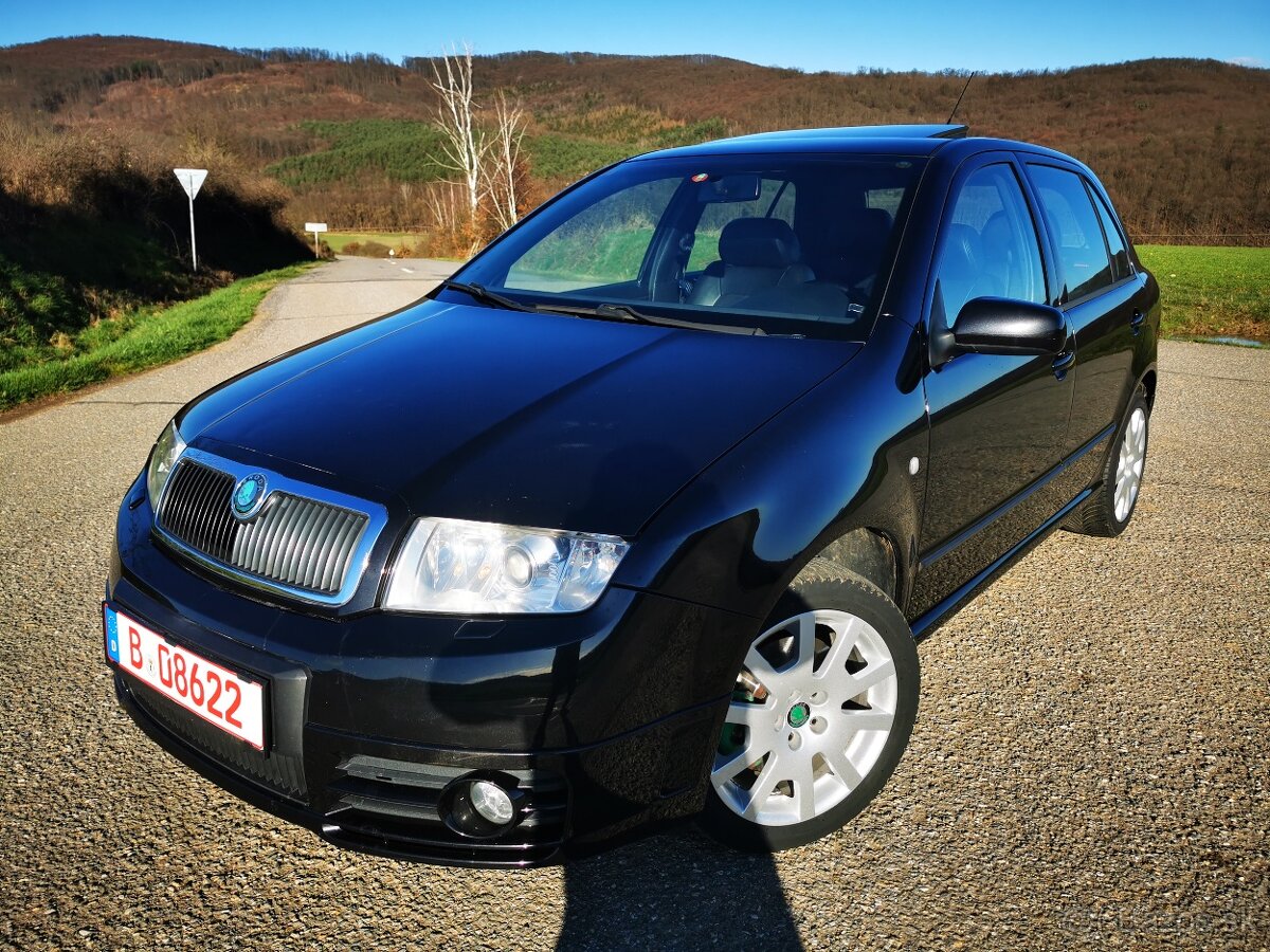 ŠKODA FABIA RS 1.9TDI 96KW 131PS BLACK EDITION XENON ŠIBER