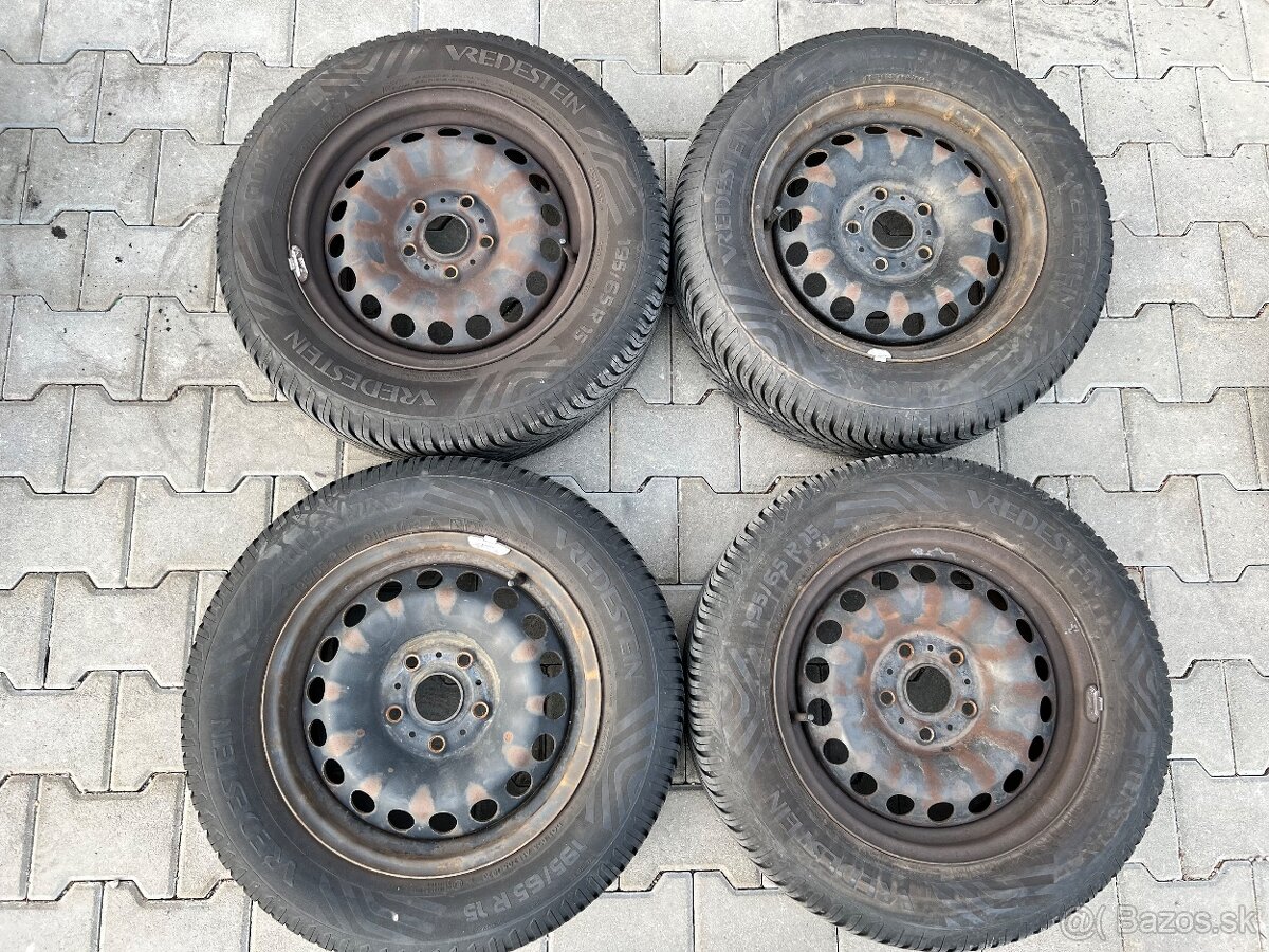 Zimné pneu 195/65 R15 disky 5x112 R15
