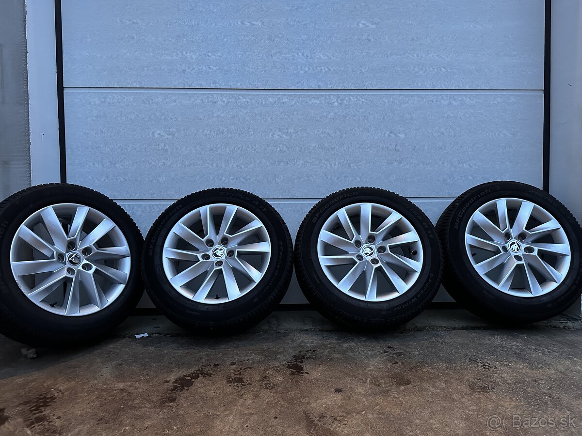 Škoda Stratos 215/55 R17 Disky/Alu/Elektrony,Superb ZimnéPne