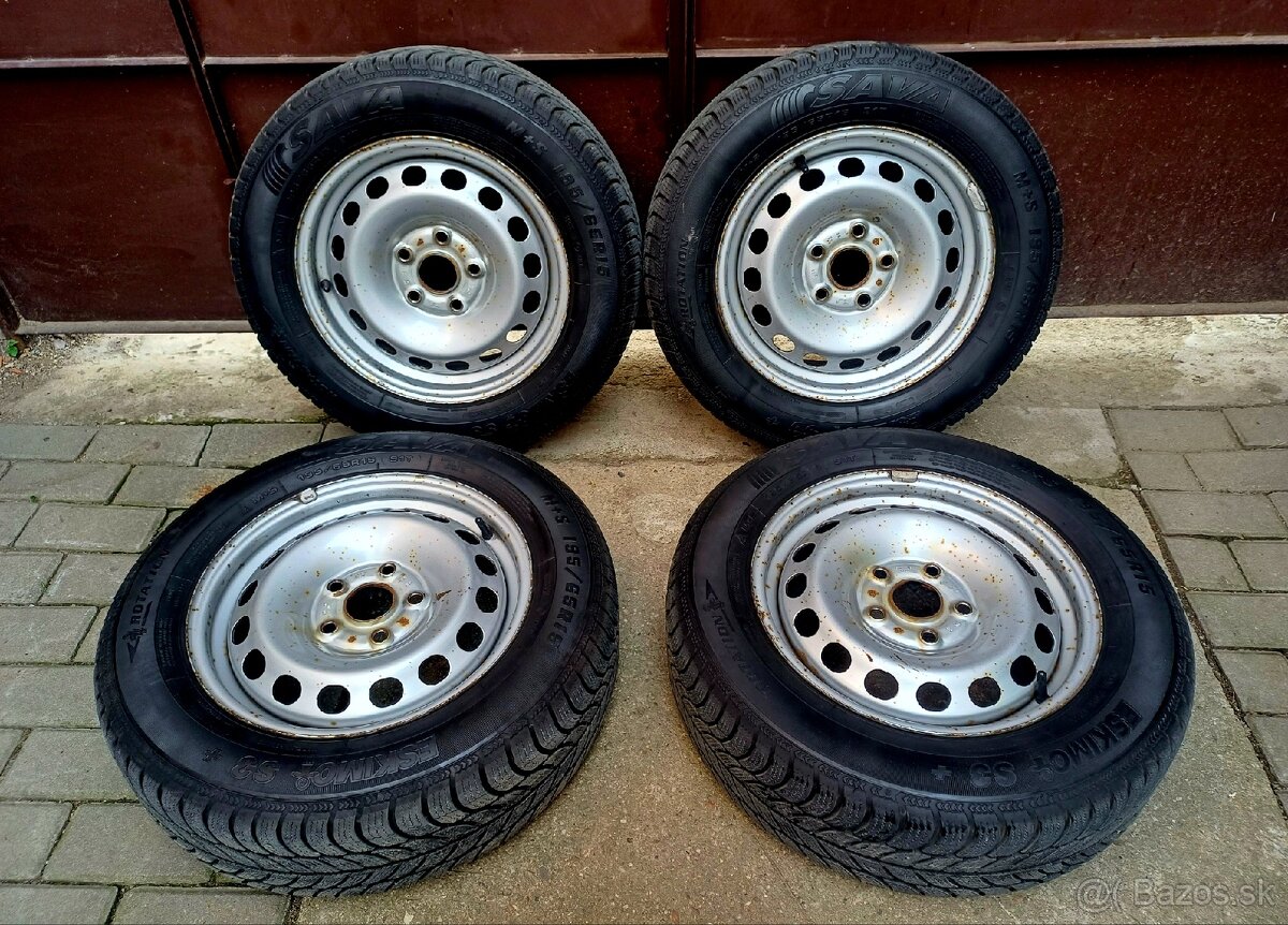 Plechové disky 5x112 195/65 M+S R15