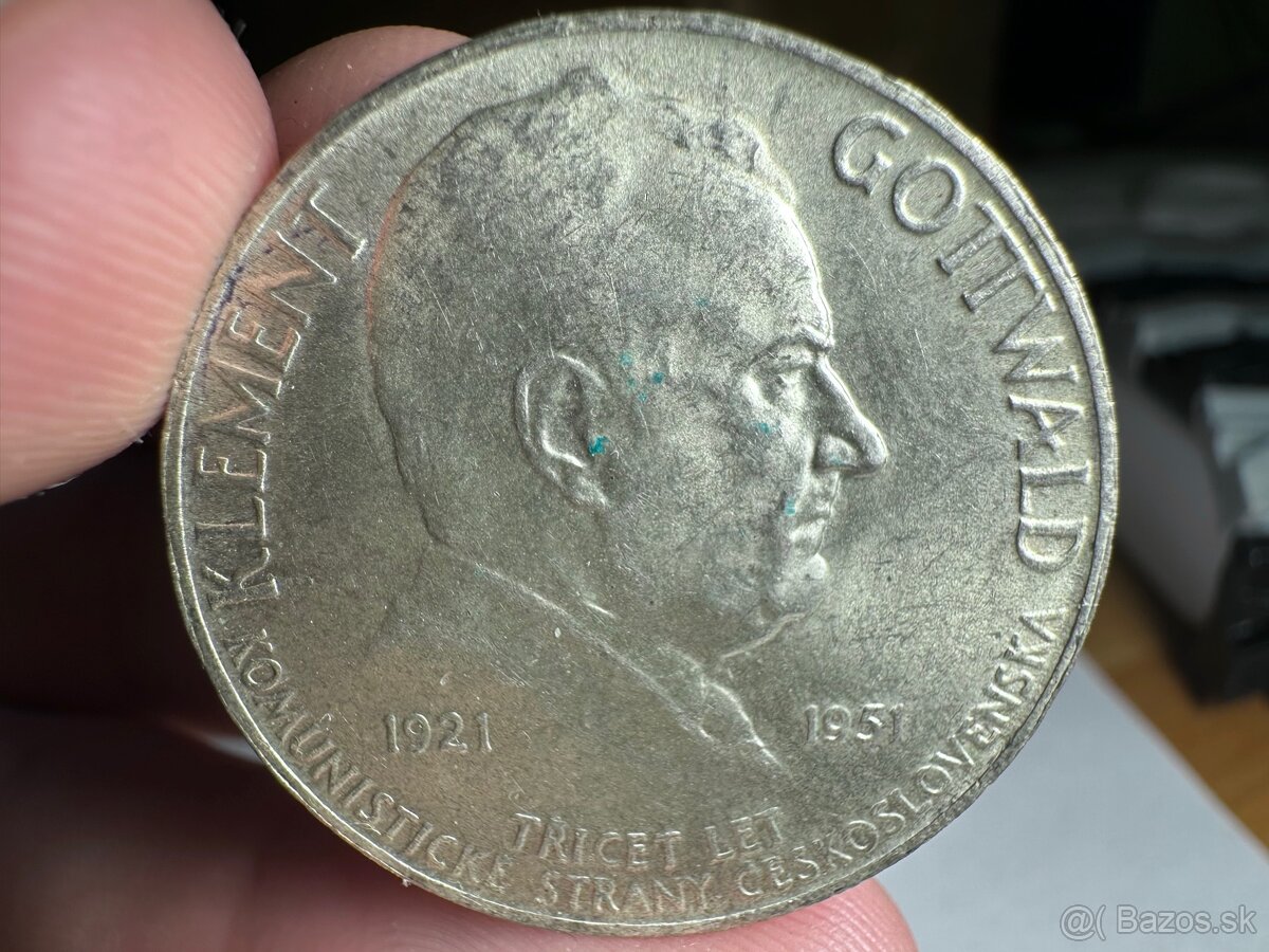 100 Korún Republika Československa Gottwald 1951